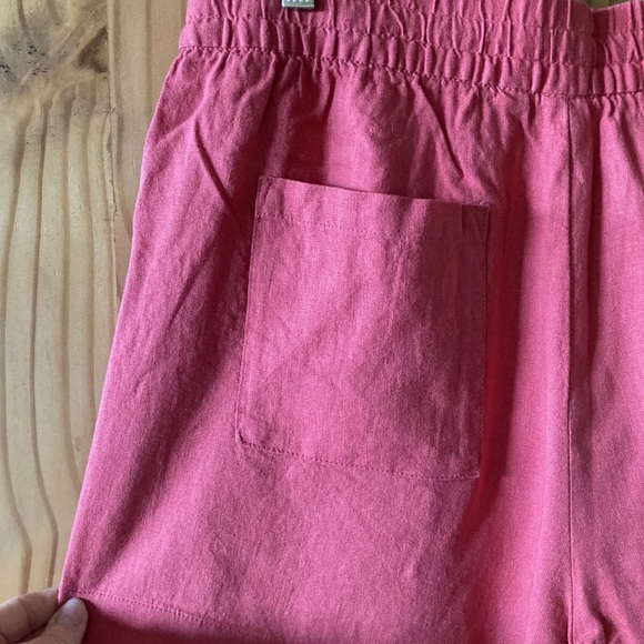 Women's Gap dark pink linen blend pull on chino shorts size L - NWT - Picture 6 of 10